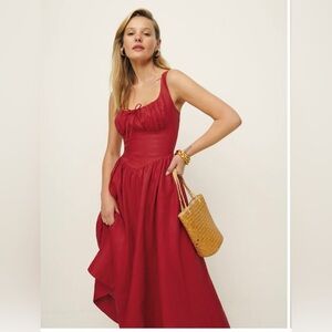 Reformation Balia Linen Dress